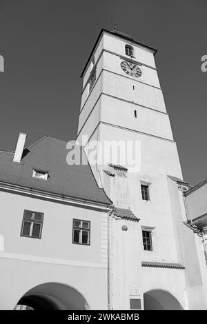 Council tower in Sibiu, Romania Stock Photo