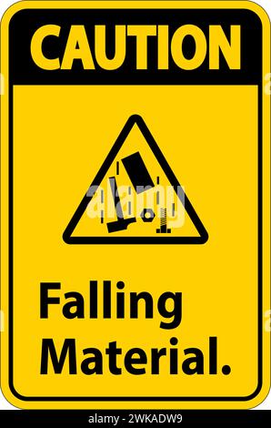 Caution Sign, Falling Material Stock Vector