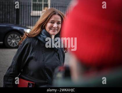 London, UK. 18th Feb, 2024. Gillian Keegan, Secretary of State for Education. Ministers attend the government cabinet meeting at 10 Downing Street at the unusual time of Monday afternoon, in Westminster, London, England. Credit: Imageplotter/Alamy Live News Credit: Imageplotter/Alamy Live News Stock Photo