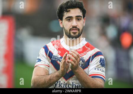 Featherstone, England - 18th February 2024 -  Wakefield Trinity's Romain Franco.  Rugby League 1895 Cup, Newcastle Thunder vs Wakefield Trinity at Millenium Stadium, Featherstone, UK  Dean Williams Stock Photo