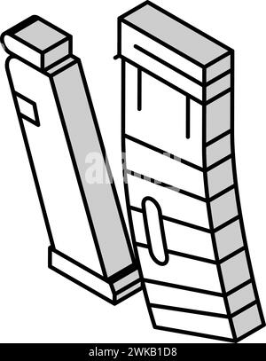 rimfire pistol isometric icon vector illustration Stock Vector Image ...