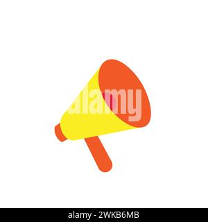 Announcement megaphone icon design vector illustration for business banner, poster, promotion, advertising. Stock Vector