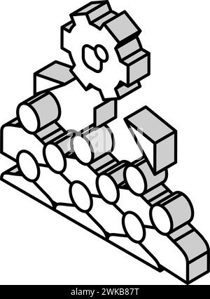 accounting erp finance occupation isometric icon vector illustration ...