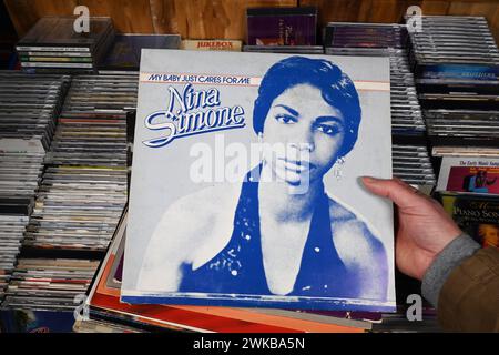 LP album: Nina Simone - My baby just cares for me Stock Photo