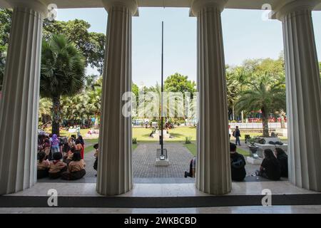 Outside the National Museum of Indonesia or Museum Nasional Indonesia in Jakarta, Indonesia. Stock Photo