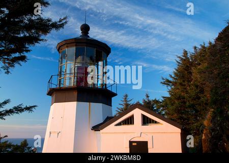 Cape Meares Lighthouse, Cape Meares State Park, Oregon Stock Photo