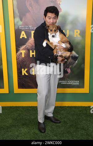 Los Angeles, Ca. 19th Feb, 2024. Simu Liu at the Los Angeles special screening and adoption event for Lionsgate's Arthur The King at AMC Century City 15 on February 19, 2024 in Los Angeles, California. Credit: Faye Sadou/Media Punch/Alamy Live News Stock Photo