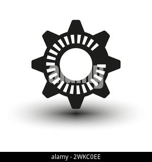 Customization icon. Settings logo. Option mark. Customize sign. Mechanical symbol. Vector illustration. EPS 10. Stock Vector