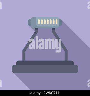 Vr platform icon flat vector. Digital virtual projection. Tour camera ...