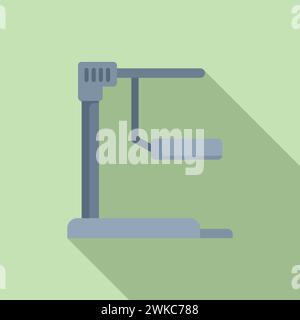Social cyber media icon flat vector. Tour camera tech. Cinema projection Stock Vector