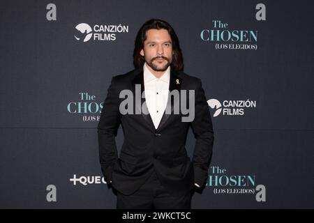 Mexico City, Mexico. 19th Feb, 2024. Shahar Isaac is attending the red carpet of The Chosen TV series season 4 premiere at Cinepolis Miyana in Mexico City, Mexico, on February 19, 2024. (Photo by Carlos Tischler/Eyepix Group) Credit: NurPhoto SRL/Alamy Live News Stock Photo