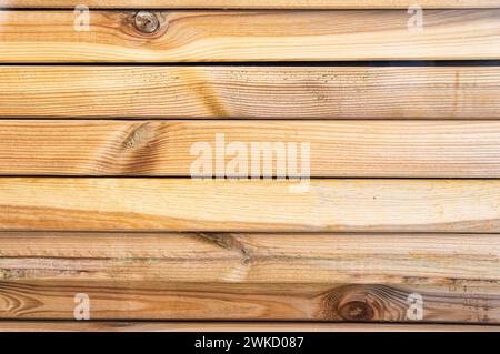 Closeup shot of wooden panelling Stock Photo