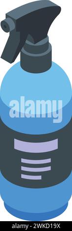 Spray aerosol icon isometric vector. Shine service packing. Cleaning service Stock Vector