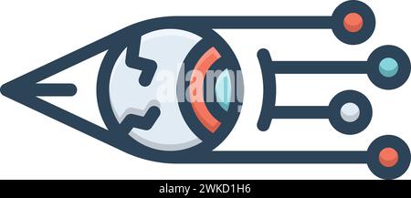 Icon for optics,fiber Stock Vector