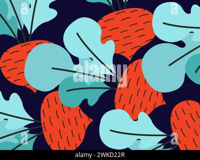 art illustration background pattern seamless icon symbol logo wallpaper of carrots Stock Vector