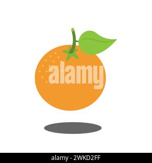 art illustration icon symbol logo wallpaper of yellow orange fruits Stock Vector