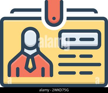 Icon for nickname,user Stock Vector