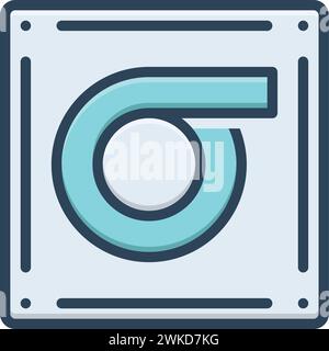 Icon for sigma,font Stock Vector