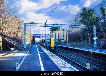 Hampton-in-Arden railway station serves the village of Hampton-in-Arden in the West Midlands of England. It is situated on the West Coast Main Line Stock Photo