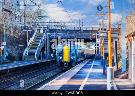 Hampton-in-Arden railway station serves the village of Hampton-in-Arden in the West Midlands of England. It is situated on the West Coast Main Line Stock Photo