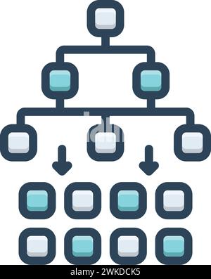 Icon for workflow,hierarchical Stock Vector