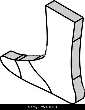 toe cover sock line icon vector isolated illustration Stock Vector ...