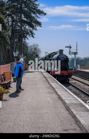 ateam railway broadway station cotswolds worcestershire england uk Stock Photo