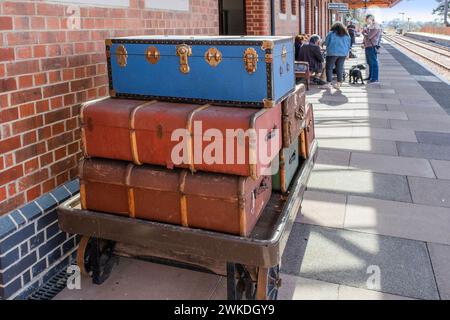 ateam railway broadway station cotswolds worcestershire england uk Stock Photo