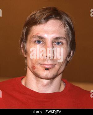 SERGEI SHEPELEV Soviet ice hockey player in the National team and in Spartak Moskva Stock Photo