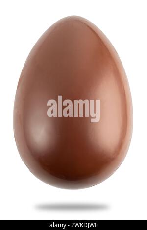 Easter chocolate egg isolated on white with clipping path included Stock Photo