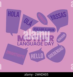 International Mother Language Day Vector Icon Illustration Mother Language Day Speak Vector Stock Vector