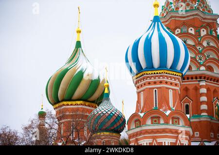 March 03, 2023. Russia Moscow. Red Square. St. Basil's Cathedral. Symbol of Russia. Stock Photo