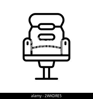 Art illustration symbol icon furniture logo household design sketch hand draw of chair seat Stock Vector