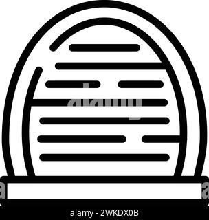 Bern building icon outline vector. City emblem. Swiss country landmark Stock Vector