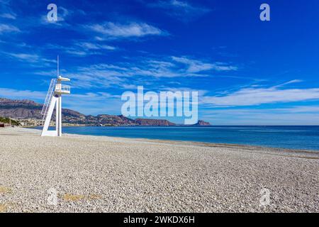 Albir, Alfas del Pi on the Costa Blanca, Spain, the most popular winter sun destination in Europe Stock Photo