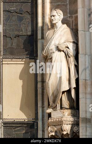 Saint with a deleted name - Milan Cathedral (Duomo) - Milan - Lombardy - Italy Stock Photo