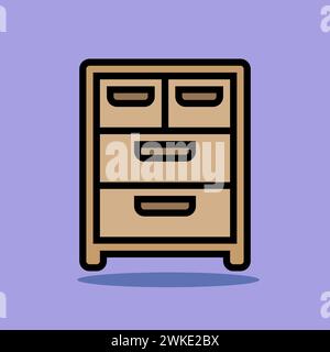 Art illustration symbol icon furniture logo household design sketch hand draw of clothes rack Stock Vector