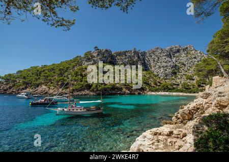 Cala Murta, pollença, Mallorca, balearic islands, Spain. Stock Photo