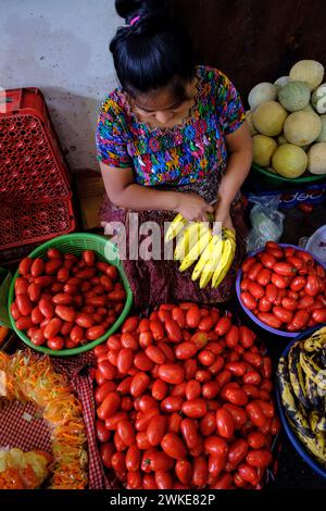 mercado central, Antigua Guatemala, departamento de Sacatepéquez, Guatemala, Central America. Stock Photo