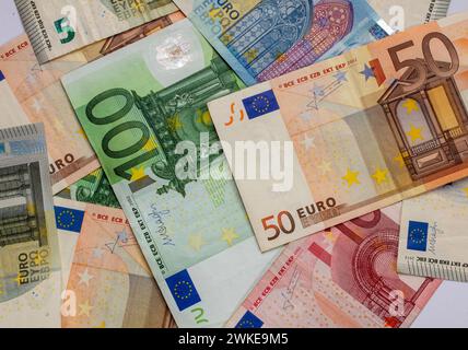 Euro notes, money close up Stock Photo
