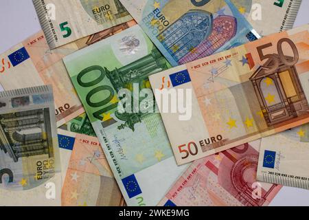 Euro notes, money close up Stock Photo