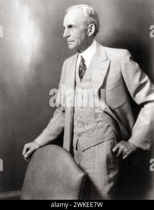 Henry Ford. Portrait of Henry Ford (1863-1947), American pioneer of the ...