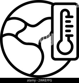 Worldwide food crisis icon outline vector. Global famine problem. Economical bankruptcy collapse Stock Vector