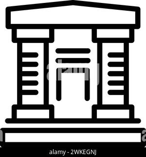 Expertise refinement icon outline vector. Professional career development. Talent evolution progress Stock Vector