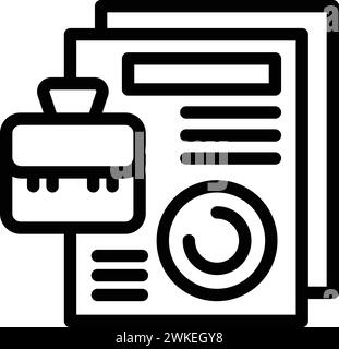 Business skill development icon outline vector. Career improvement. Effective talent acquisition Stock Vector