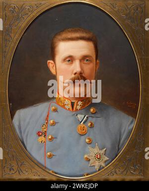 Porträt von Erzherzog Franz Ferdinand von Österreich-Este (1863-1914). Museum: Privatsammlung. Author: Franz Antoine. Stock Photo