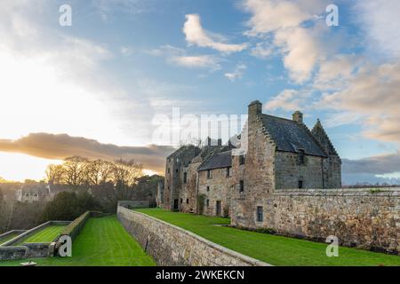 Aberdour Castle Fife, parts of the castle date from around 1200, making Aberdour one of the two oldest datable standing castles in Scotland Stock Photo