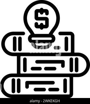 Learning materials icon outline vector. Skill development training. Aptitude talent education Stock Vector