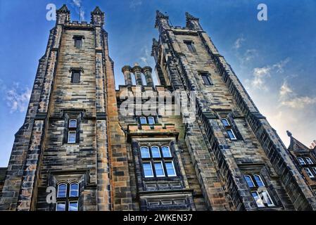 UK, Scotland, Edinburgh, New College Building Stock Photo