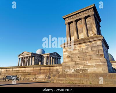 UK, Scotland, Edinburgh, Calton Hill, City Observatory Stock Photo